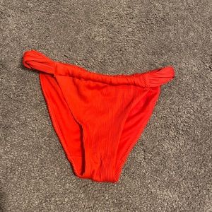 Red bathing suit bottoms